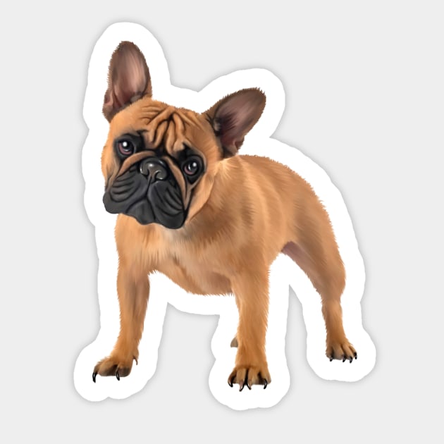 French Bulldog, Frenchie Lover, French Bulldogs Sticker by logiamerch